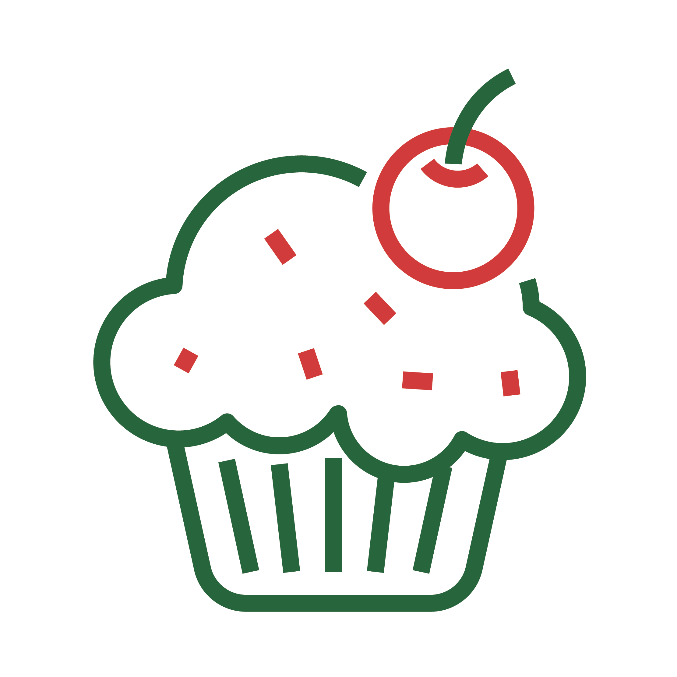 basbousa cupcake clipart